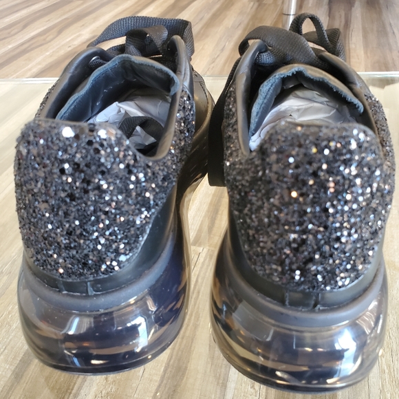 Alexander McQueen Black Fashion Sneakers Size 38 - Picture 10 of 13